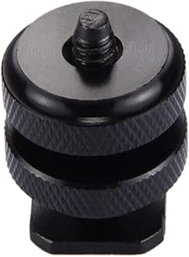 PULUZ Reinforced Hot Shoe 1/4 inch Screw Adapter with Double Nut for DSLR Cameras, GoPro HERO5 /4/3 Plus /3/2 /1-2724632775034